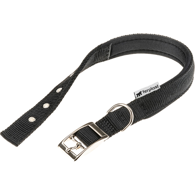 foto del prodotto ferplast daytona c collare in nylon con soffice imbottitura in vari colori e misure. variante c20 43 misure nero