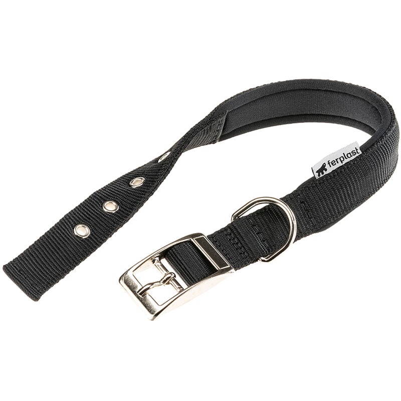 foto del prodotto ferplast daytona c collare in nylon con soffice imbottitura in vari colori e misure. variante c25 45 misure nero