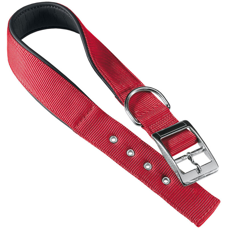foto del prodotto ferplast daytona c collare in nylon con soffice imbottitura in vari colori e misure. variante c25 45 misure rosso