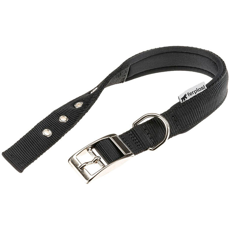 foto del prodotto ferplast daytona c collare in nylon con soffice imbottitura in vari colori e misure. variante c25 53 misure nero