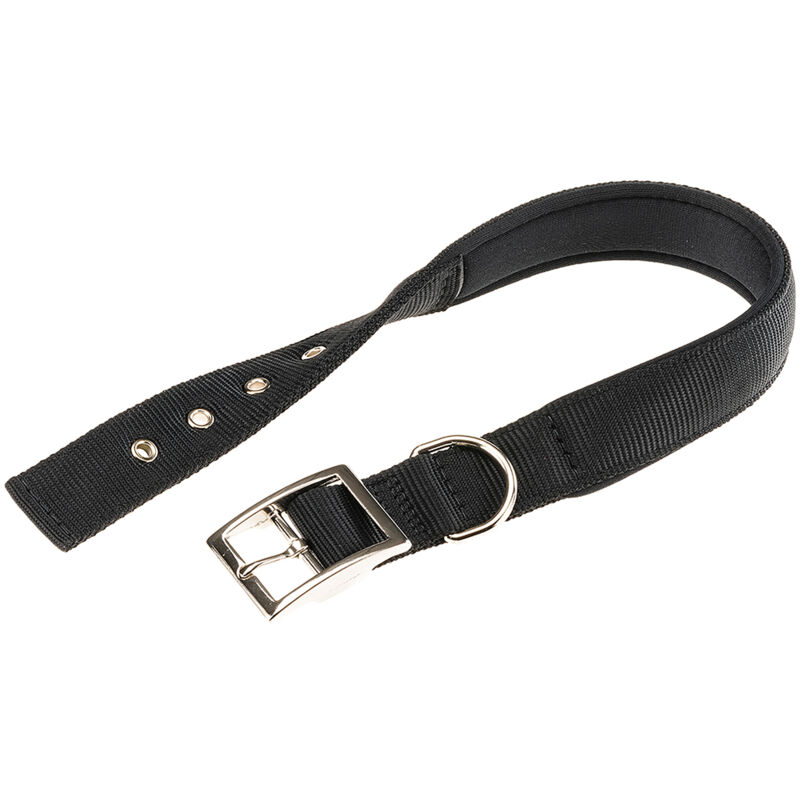 foto del prodotto ferplast daytona c collare in nylon con soffice imbottitura in vari colori e misure. variante c30 55 misure nero