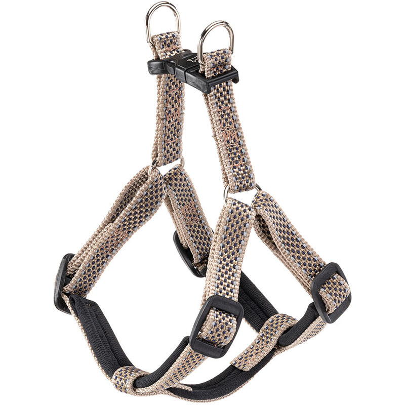 foto del prodotto ferplast - daytona deluxe p pettorina riflettente imbottita per cani. variante small - misure: a: 43-47.5 cm b: 45-52 cm 15 mm - marrone