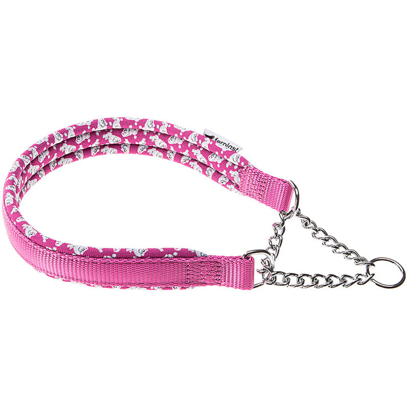 foto del prodotto ferplast daytona fantasy css collare a semistrangolo per cani in nylon imbottito. varie fantasie e misure.. variante css15 45 misure a 45 cm