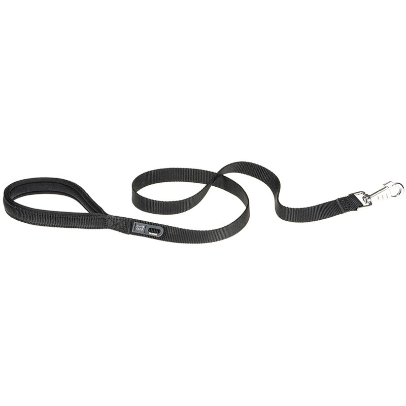 foto del prodotto ferplast daytona g guinzaglio in nylon con impugnatura imbottita. in vari colori e misure. variante g15 120 misure 15 mm x l 120 cm nero