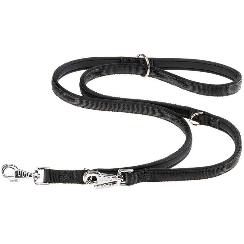 foto del prodotto ferplast daytona ga guinzaglio in nylon per l addestramento di cani. vari colori, 2 misure.. variante ga20 200 misure 20 mm x l 200 cm nero