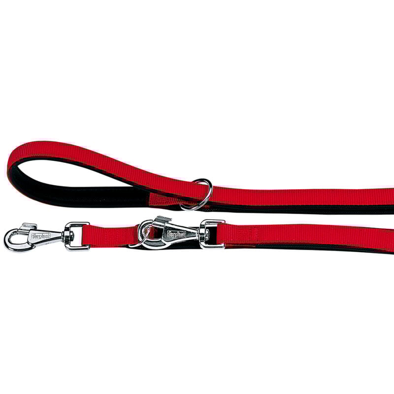 foto del prodotto ferplast daytona ga guinzaglio in nylon per l addestramento di cani. vari colori, 2 misure.. variante ga20 200 misure 20 mm x l 200 cm rosso