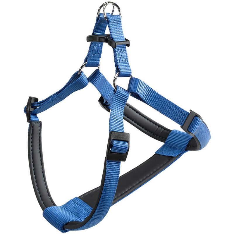 foto del prodotto ferplast daytona p pettorina in nylon con soffice imbottitura. in vari colori e misure. variante small misure a 42 48 cm b 43 52 cm 10 mm blu