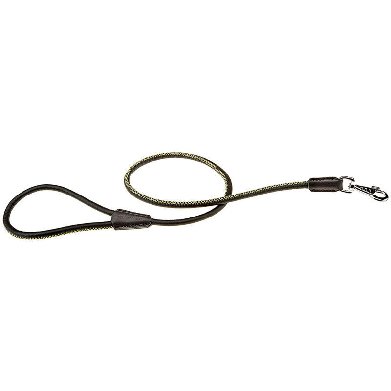foto del prodotto ferplast derby g guinzaglio per cani in ecopelle con interno in nylon. varie misure e colori.. variante 10 110 misure 10 mm x l 110 cm nero