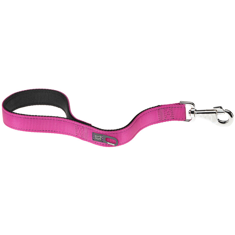 foto del prodotto ferplast dual gm colours guinzaglio corto per cani in nylon, 4 colori. variante misure 25 mm x l 45 cm viola