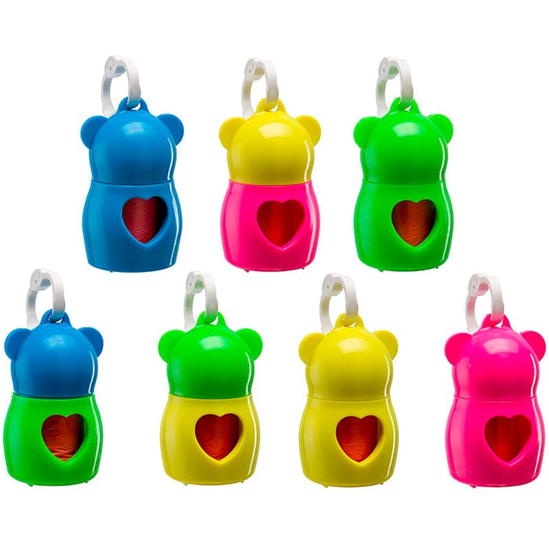 foto del prodotto ferplast dudu classic porta sacchetti igienici per cani. 20 sacchetti inclusi. variante dudu classic misure 5.5 x 9 cm colori misti