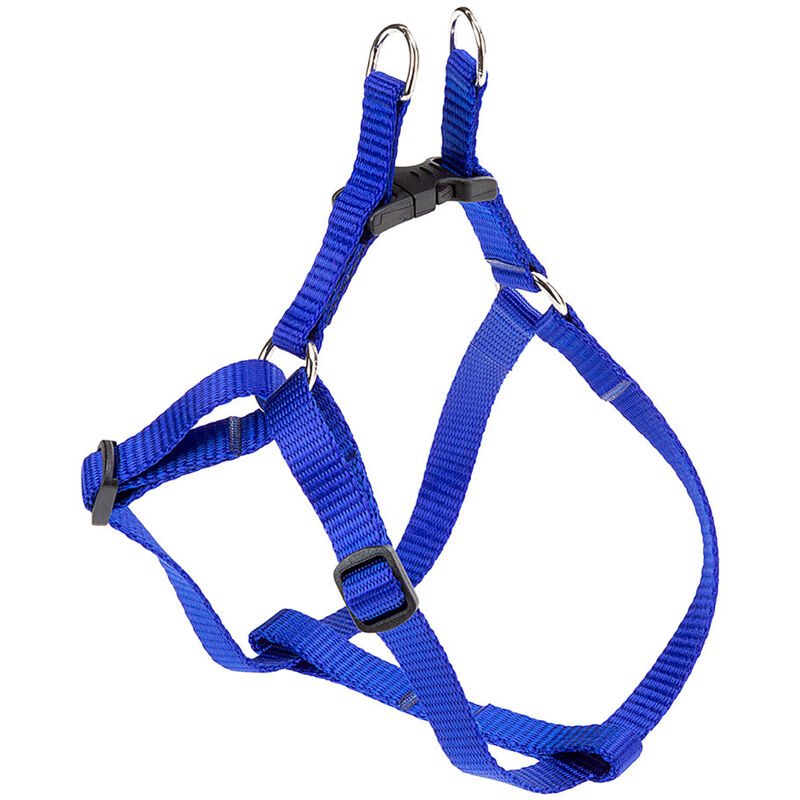 foto del prodotto ferplast easy p pettorina in nylon per cani, disponibile in tanti colori e misure. variante extra small misure a b 33 46.5 cm 10 mm blu