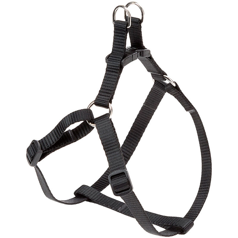 foto del prodotto ferplast easy p pettorina in nylon per cani, disponibile in tanti colori e misure. variante extra small misure a b 33 46.5 cm 10 mm nero