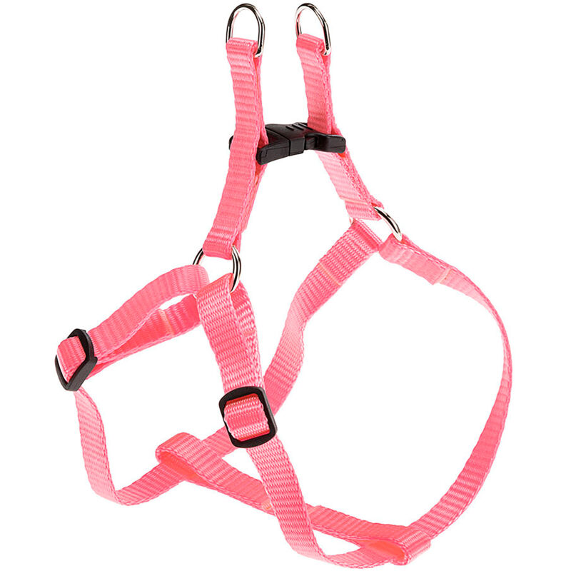 foto del prodotto ferplast easy p pettorina in nylon per cani, disponibile in tanti colori e misure. variante extra small misure a b 33 46.5 cm 10 mm rosa