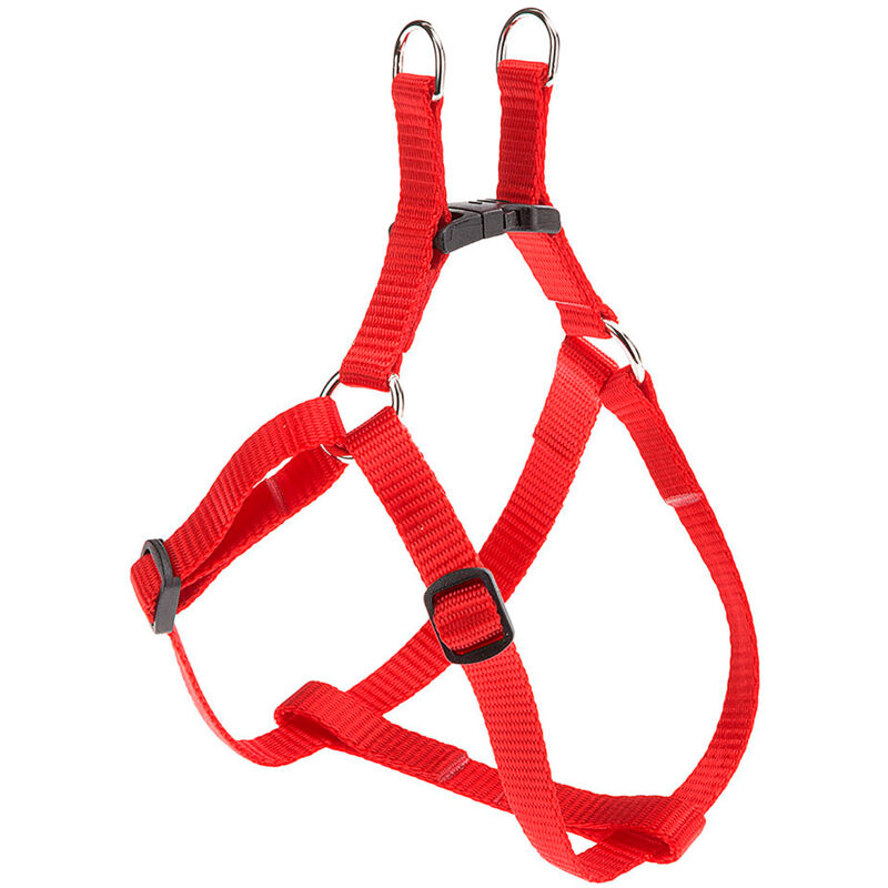 foto del prodotto ferplast easy p pettorina in nylon per cani, disponibile in tanti colori e misure. variante extra small misure a b 33 46.5 cm 10 mm rosso