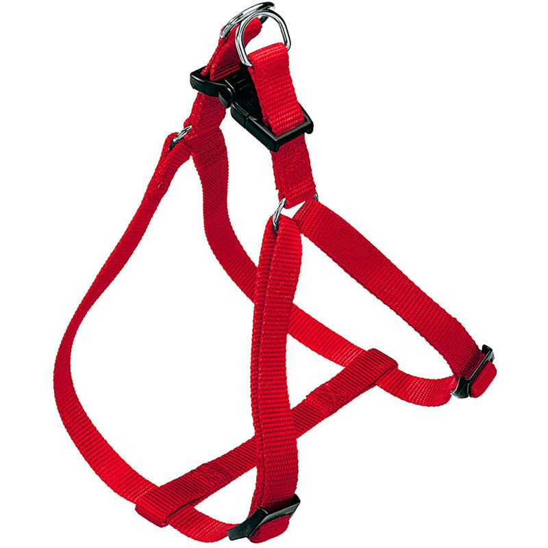 foto del prodotto ferplast easy p pettorina in nylon per cani, disponibile in tanti colori e misure. variante medium misure a b 45 63 cm 15 mm rosso