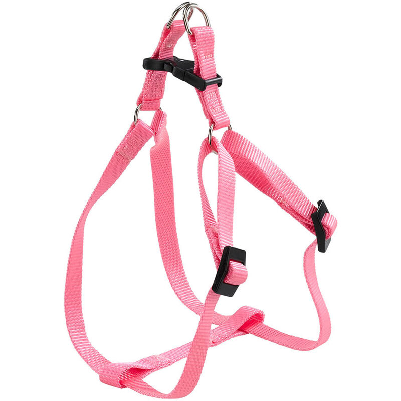 foto del prodotto ferplast easy p pettorina in nylon per cani, disponibile in tanti colori e misure. variante small misure a b 35 53 cm 10 mm rosa