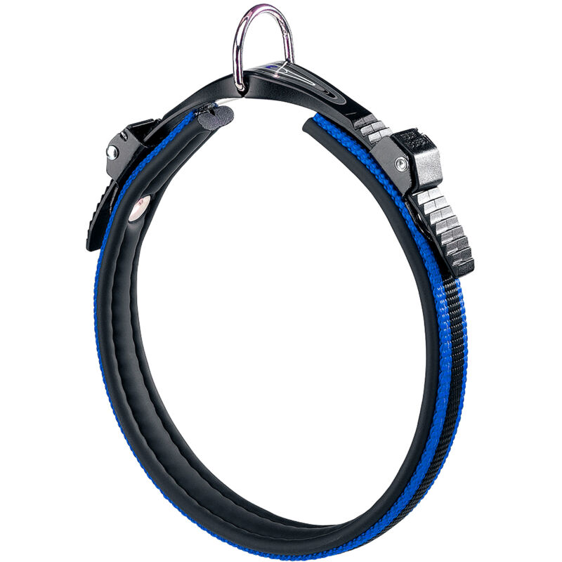 foto del prodotto ferplast ergocomfort c collare ergonomico con microregolazione vari colori e misure. variante c15 42 misure a 34 42 cm b 15 mm blu