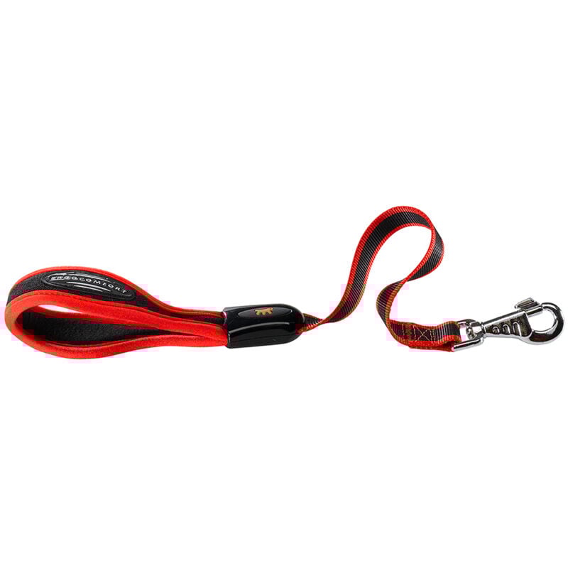 foto del prodotto ferplast ergocomfort g guinzaglio in nylon con impugnatura ergonomica in vari colori e misure. variante gm25 55 misure 25 mm x l 55 cm rosso