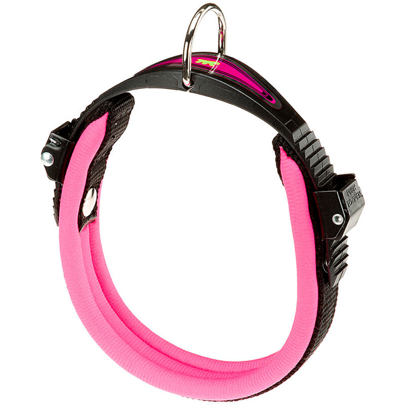 foto del prodotto ferplast ergofluo c collare per cani con morbida imbottitura e chiusura con microregolazione.. variante c15 33 misure a 25 33 cm b 15 mm