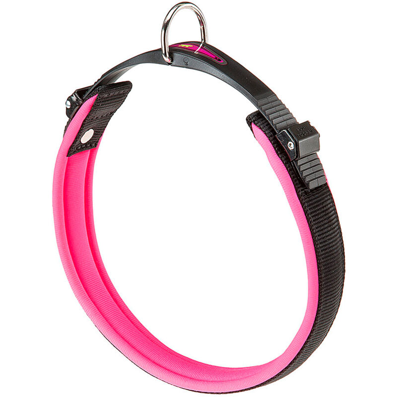 foto del prodotto ferplast ergofluo c collare per cani con morbida imbottitura e chiusura con microregolazione.. variante c25 51 misure a 43 51 cm b 25 mm