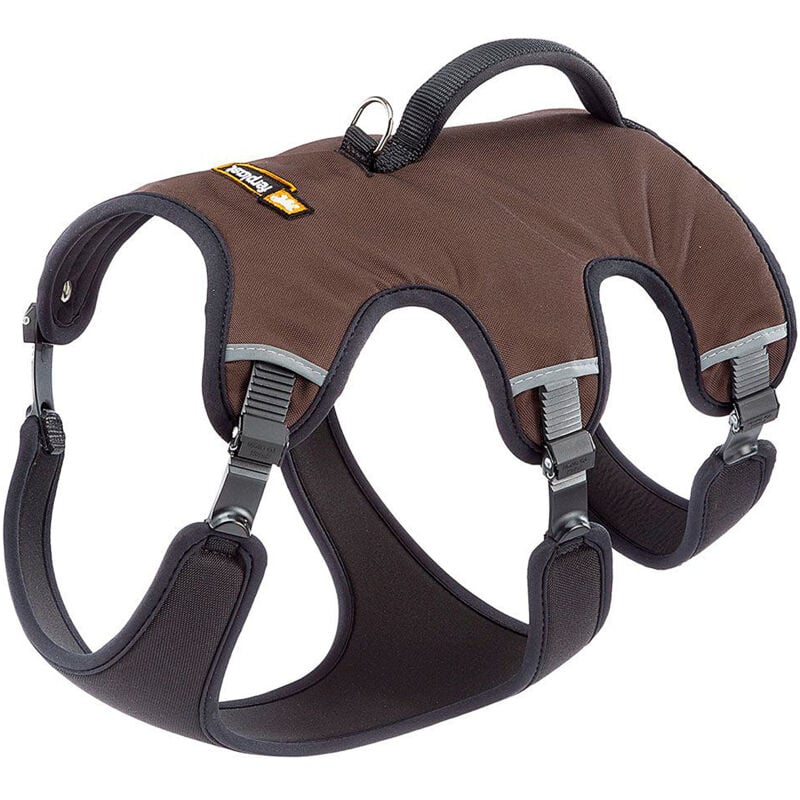 foto del prodotto ferplast ergotrekking p pettorina per cani ergonomica antifuga e riflettente. sei chiusure con microregolazione.. variante extra large misure a 
