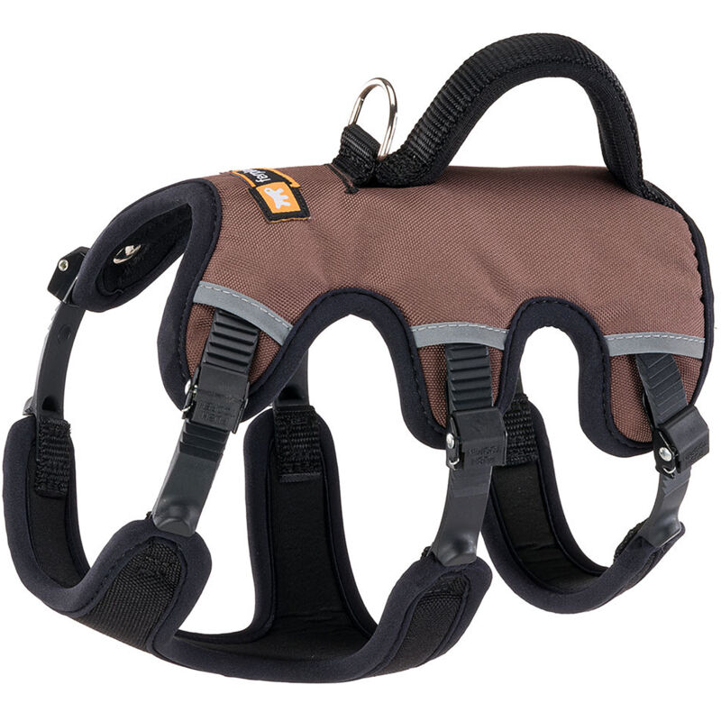 foto del prodotto ferplast ergotrekking p pettorina per cani ergonomica antifuga e riflettente. sei chiusure con microregolazione.. variante extra small misure a 