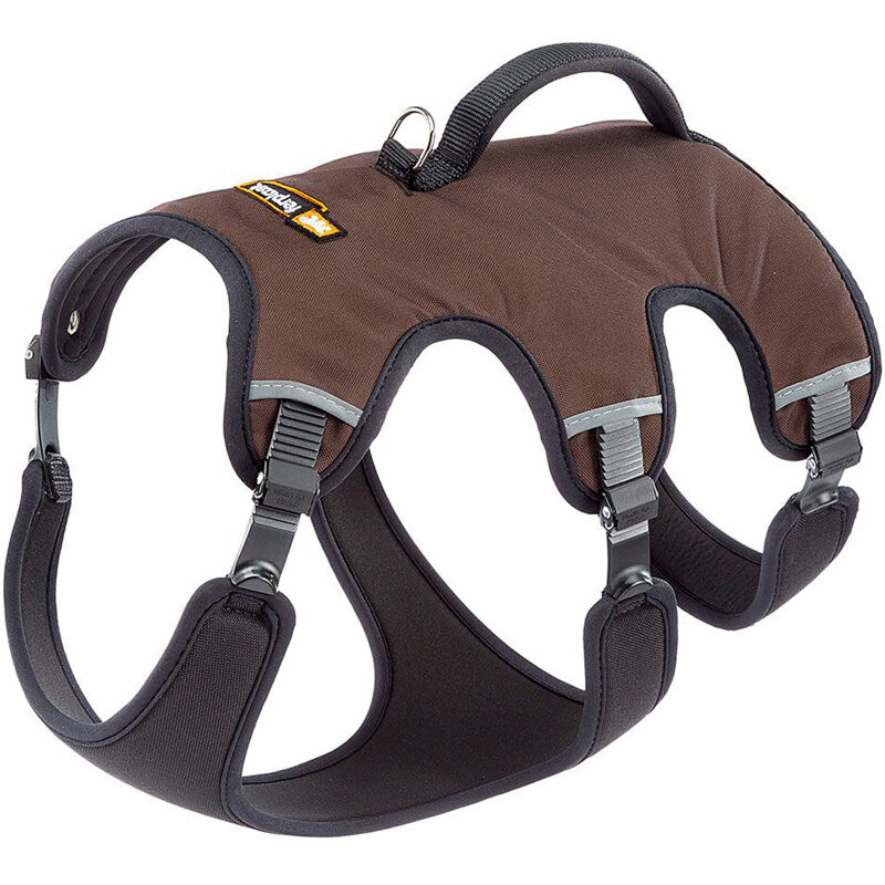 foto del prodotto ferplast ergotrekking p pettorina per cani ergonomica antifuga e riflettente. sei chiusure con microregolazione.. variante large misure a 50 60