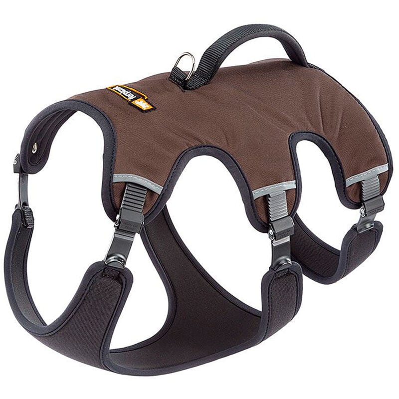 foto del prodotto ferplast ergotrekking p pettorina per cani ergonomica antifuga e riflettente. sei chiusure con microregolazione.. variante small misure a 32 42