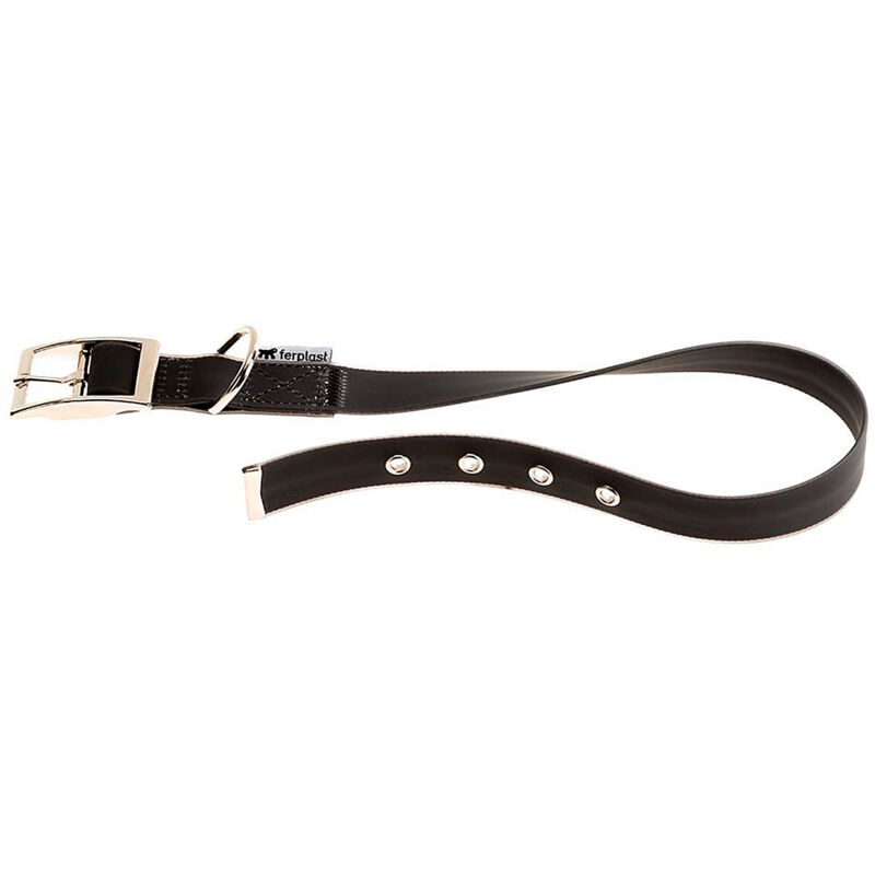 foto del prodotto ferplast evolution cf collare in poliestere e pvc per cani. vari colori e misure.. variante cf25 53 misure a 45 53 cm b 25 mm nero