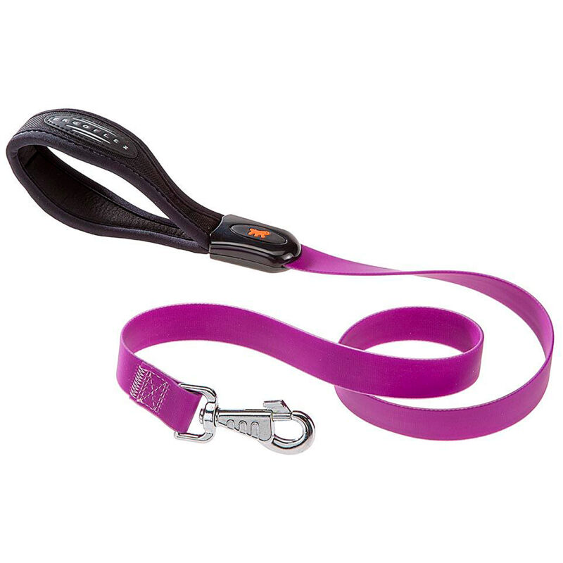 foto del prodotto ferplast evolution g guinzaglio in poliestere e pvc per cani. vari colori e misure.. variante g16 110 misure 16 mm x l 110 cm viola