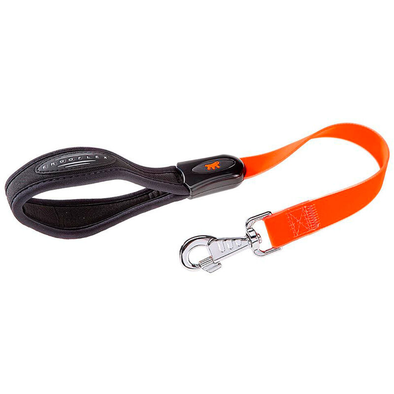 foto del prodotto ferplast evolution gm guinzaglio in poliestere e pvc per cani. vari colori e misure.. variante gm25 55 misure 25 mm x l 55 cm arancione