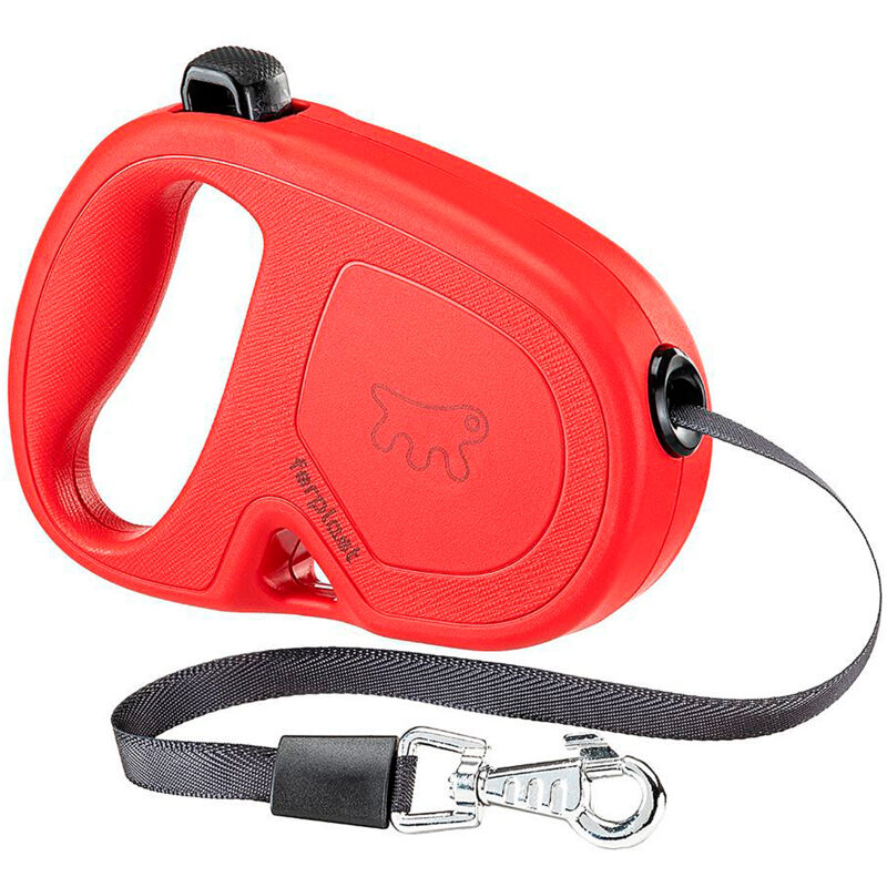 foto del prodotto ferplast flippy one tape guinzaglio allungabile con fettuccia estensibile per cani. varie misure e colori.. variante s misure 14.7 x 3 x h 10 cm