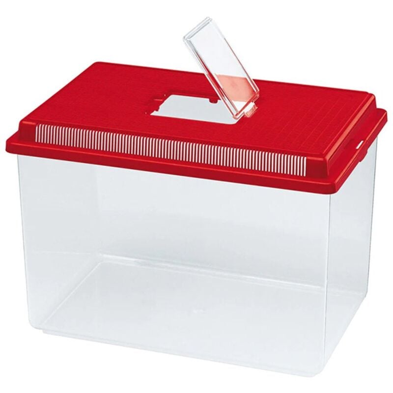 foto del prodotto ferplast geo flat small cm35,5x23,5x16,4h vaschetta in plastica con coperchio