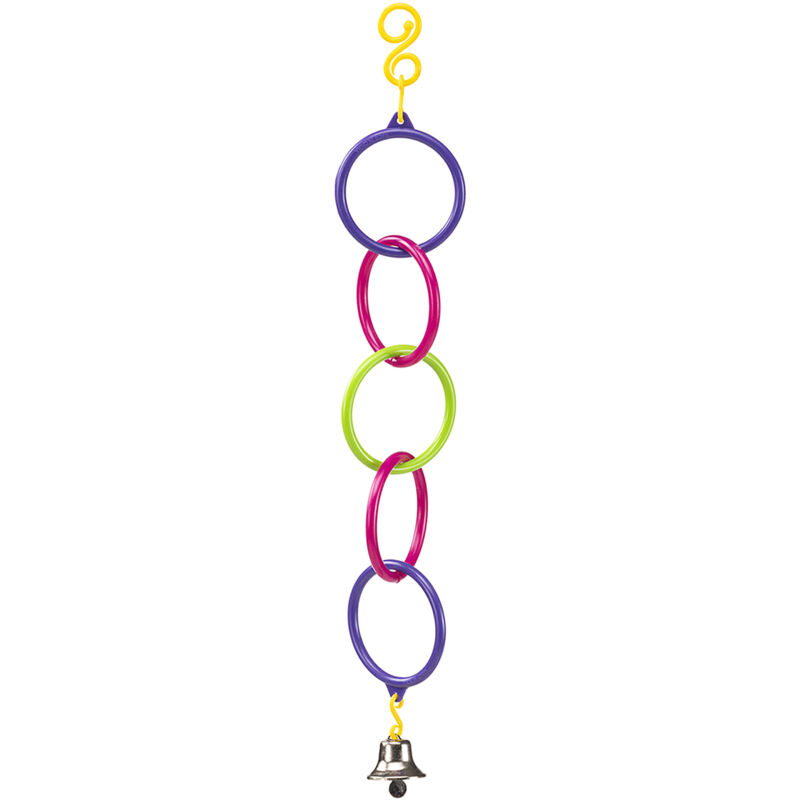 foto del prodotto ferplast gioco pa 4270 gioco in plastica colorata per parrocchetti . variante pa 4270 misure 5.6 x h 31 cm colori misti