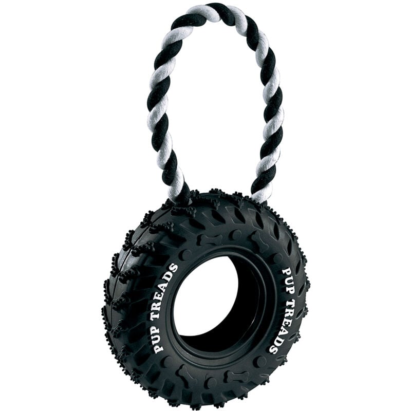foto del prodotto ferplast gioco pa 6430 gioco dentale per cani in cotone e gomma dura 2 misure. variante pa 6430 misure 10.5 x 4.2 x h 23.5 cm 