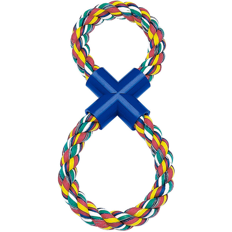 foto del prodotto ferplast gioco pa 6530 gioco dentale per cani in corda di cotone intrecciato. variante pa 6530 misure 2 x 35 cm colori misti