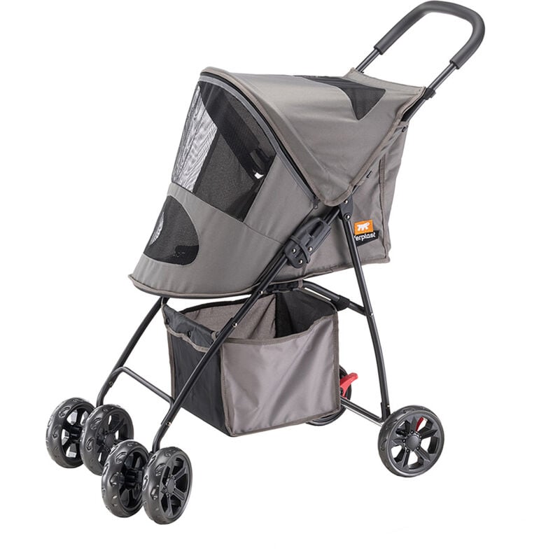 foto del prodotto ferplast globetrotter passeggino per cani di piccola taglia. variante globetrotter misure 80 x 42 x h 95 cm 