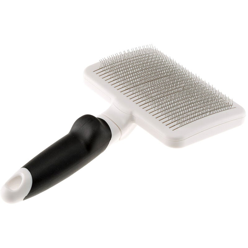 foto del prodotto ferplast gro 5769 5770 premium spazzola cardatore per cani dal pelo medio e lungo. variante gro 5770 premium misure 19.5 x 12 x h 5.5 cm 