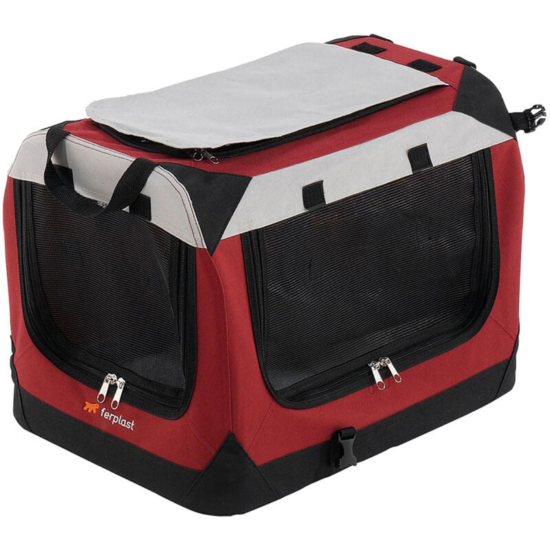 foto del prodotto ferplast holiday cuccia portatile per cani di taglia piccola e media 4 misure. variante holiday 2 misure 49 x 34 x h 34 cm bordeaux