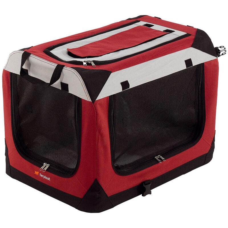 foto del prodotto ferplast holiday cuccia portatile per cani di taglia piccola e media 4 misure. variante holiday 4 misure 60 x 42 x h 42 cm bordeaux