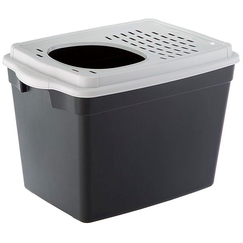 foto del prodotto ferplast jumpy lettiera gatto chiusa con entrata superiore ferplast jumpy. variante jumpy misure 38.8 x 57.5 x h 39 cm 