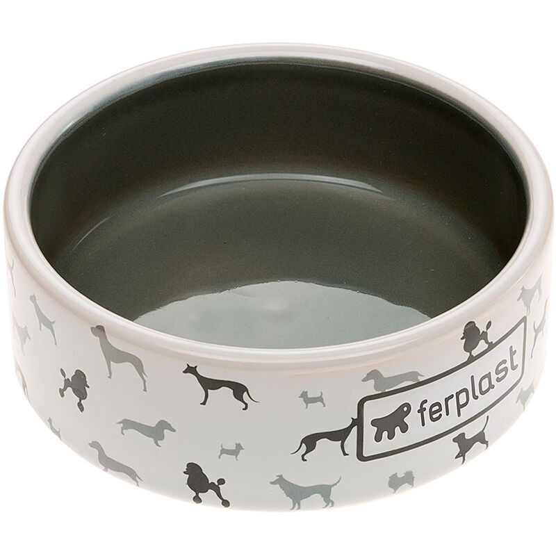 foto del prodotto ferplast juno ciotola in ceramica per cani e gatti. varie capienze.. variante small misure 12.7 x h 4.5 cm 0.3 l 