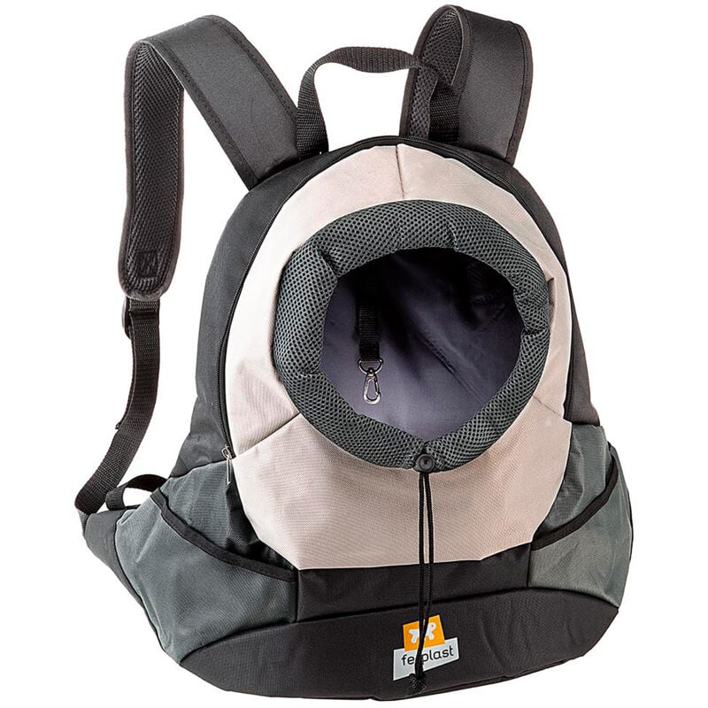 foto del prodotto ferplast kangoo zainetto per cani. due misure.. variante large misure 41.5 x 20 x h 43 cm grigio