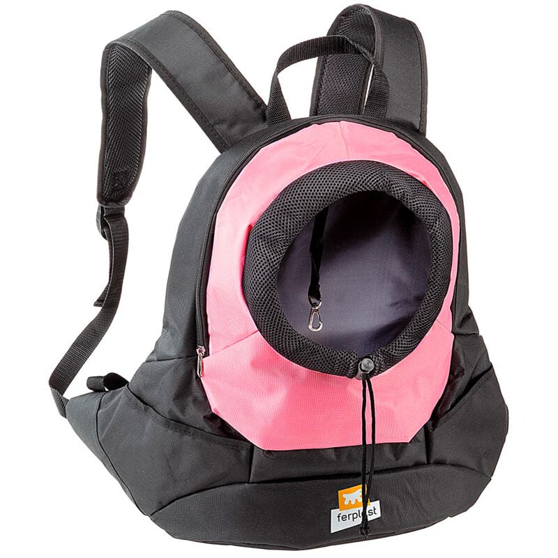 foto del prodotto ferplast kangoo zainetto per cani. due misure.. variante large misure 41.5 x 20 x h 43 cm rosa