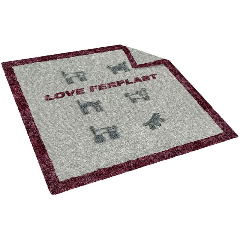 foto del prodotto ferplast karina coperta in lana per cani e gatti.. variante karina misure 80 x 80 cm grigio