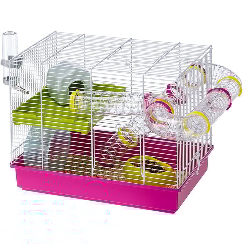 foto del prodotto ferplast laura gabbia per roditori laura adatta a criceti, design italiano, accessori inclusi. . variante laura misure 46 x 29.5 x h 37.5 cm 
