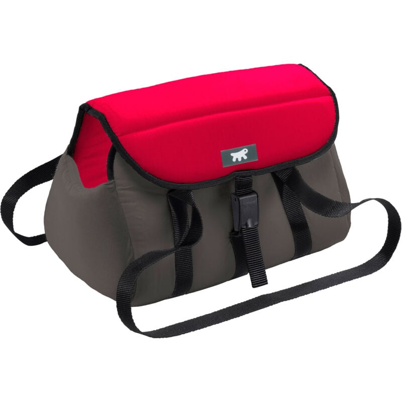 foto del prodotto ferplast milu borsa per il trasporto di gatti e piccoli cani milu in cotone lavabile con manici regolabili e cinghietta di sicurezza inclusa.