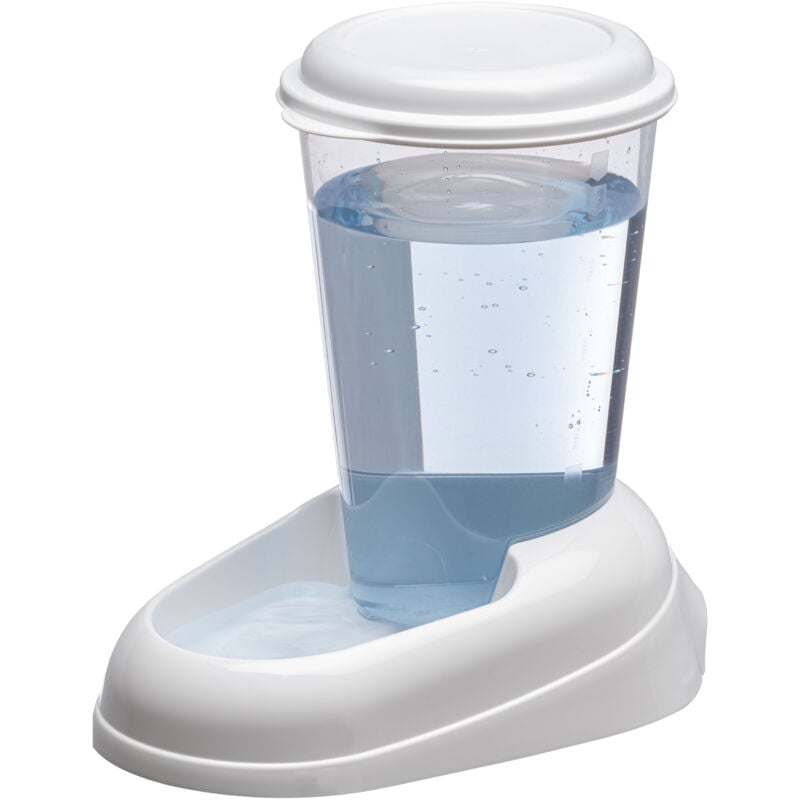 foto del prodotto ferplast nadir 3 l distributore d acqua 2 colori. variante nadir misure 20.2 x 29.2 x h 28.8 cm 3 l bianco