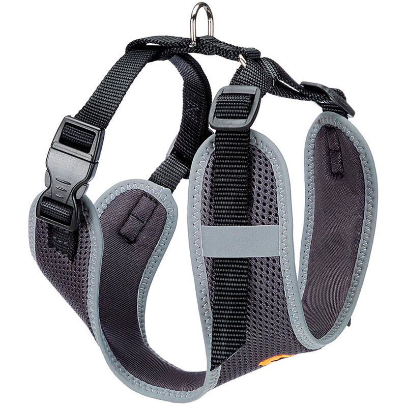 foto del prodotto ferplast nikita p pettorina per cani in nylon traspirante con cuciture riflettenti. varie misure e colori.. variante s misure a 24 31 cm b 