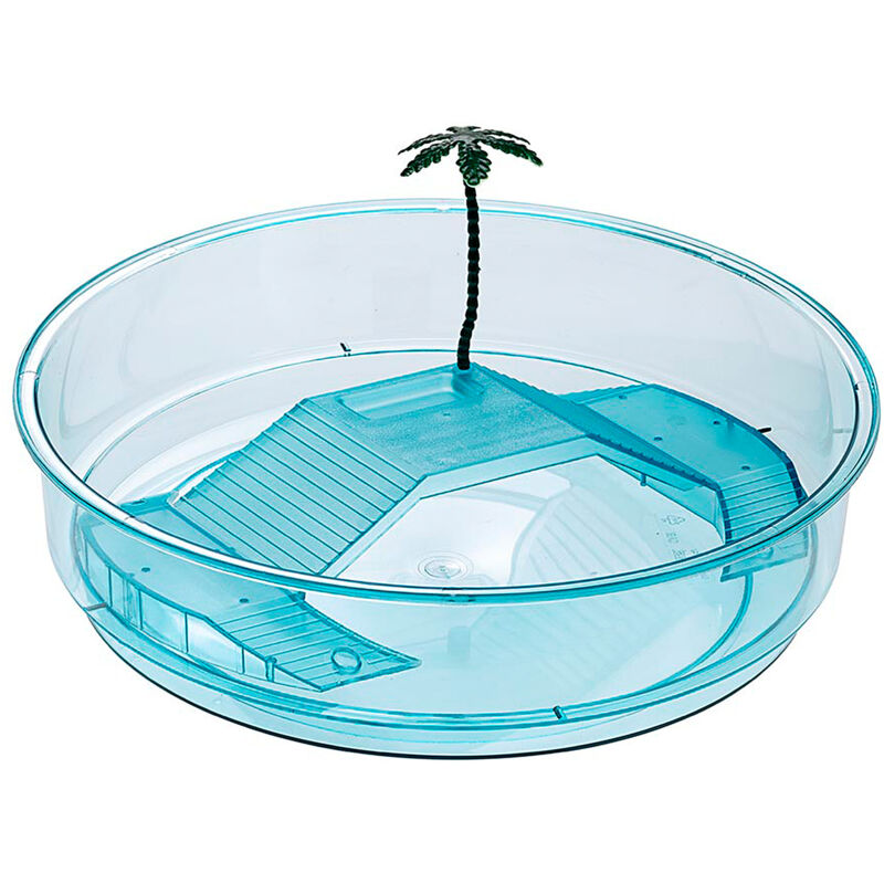 foto del prodotto ferplast oasi vaschetta di plastica per piccole tartarughe. variante oasi misure 34.5 x 9.5 cm 